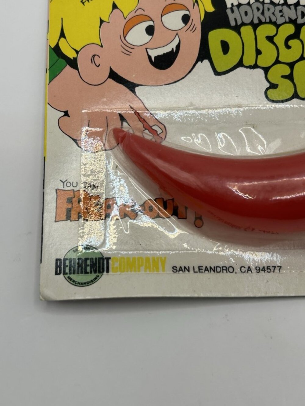 Vintage Behrendt Horn Red Disguise Set New Old Stock Halloween Devil Horn Vntg - Picture 3 of 7